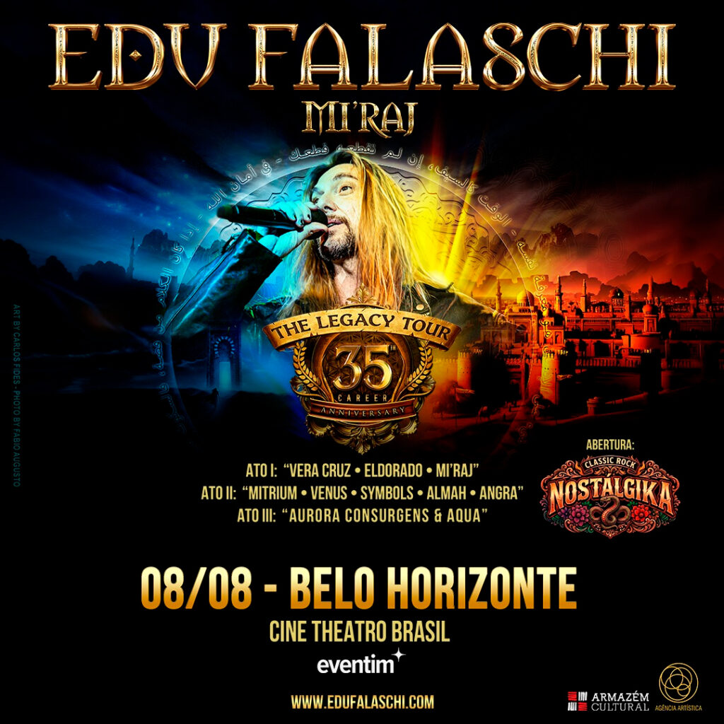 Edu Falaschi Belo Horizonte 2026 Miraj Tour