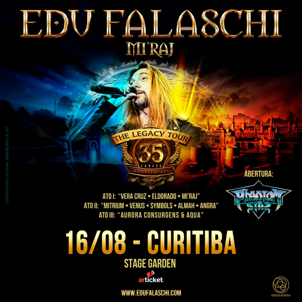 Edu Falaschi Curitiba 2026 Miraj Tour