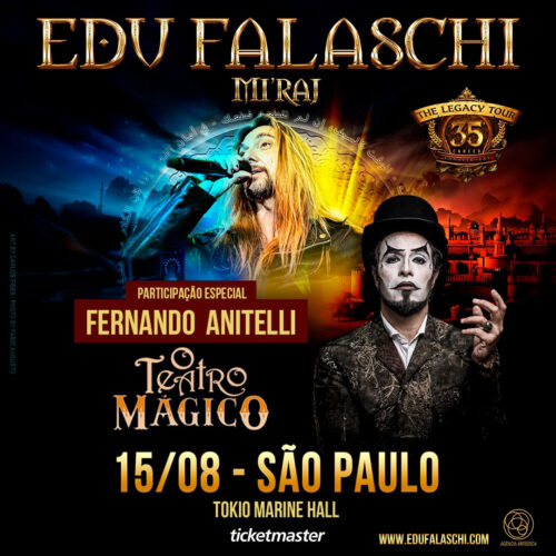 Edu Falaschi Teatro Magico São Paulo 2026 Miraj Tour